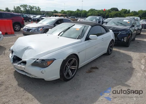 2007 BMW 650I из США, поврежденный, VIN WBAEK13587CN82318